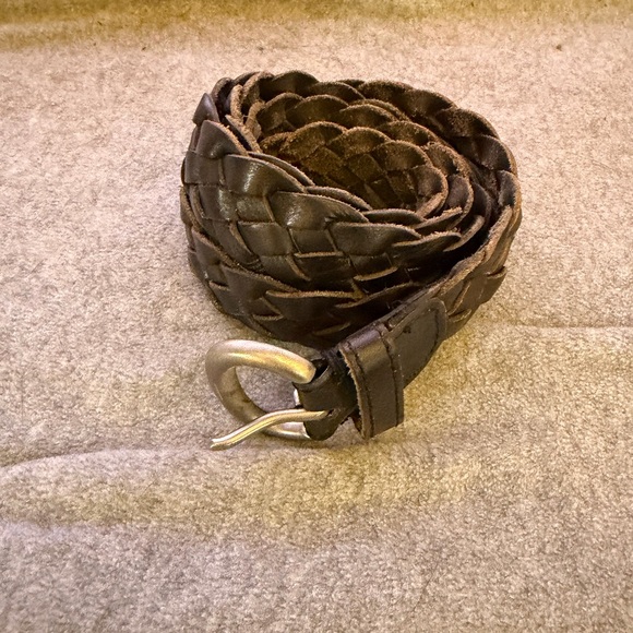 American Eagle Outfitters Accessories - American Eagle Outfitters Dark Brown Braided Leather Belt